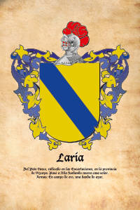 Escudo heráldico del apellido LARIA
