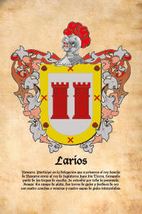 Escudo heráldico del apellido LARIOS