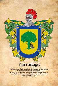 Escudo heráldico del apellido LARRAÑAGA