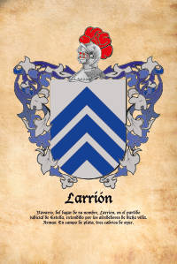 Escudo heráldico del apellido LARRION