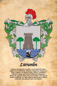 Escudo heráldico del apellido LARUMBE
