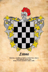 Escudo heráldico del apellido LASSO