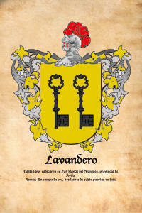 Escudo heráldico del apellido Lavandero
