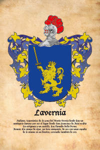 Escudo heráldico del apellido LAVERNIA