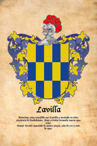 Escudo heráldico del apellido LAVILLA