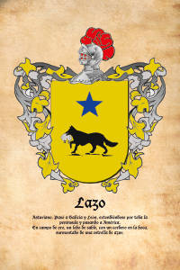 Escudo heráldico del apellido LAZO