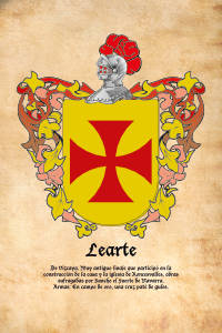 Escudo heráldico del apellido LEARTE