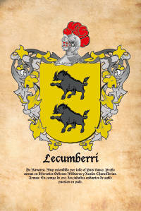 Escudo heráldico del apellido LECUMBERRI