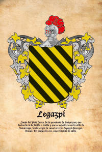 Escudo heráldico del apellido Legazpi