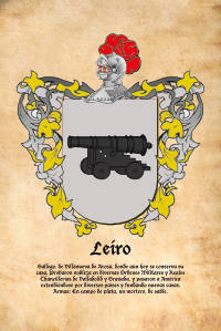 Escudo heráldico del apellido LEIRO