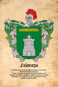 Escudo heráldico del apellido LEJARAZU
