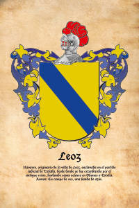 Escudo heráldico del apellido LEOZ