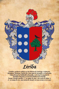 Escudo heráldico del apellido LERIDA