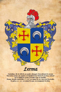 Escudo heráldico del apellido LERMA