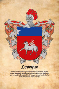 Escudo heráldico del apellido LEVEQUE