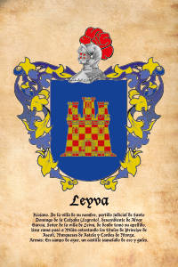 Escudo heráldico del apellido LEYVA
