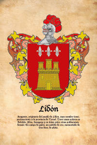 Escudo heráldico del apellido Lidón