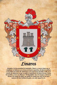 Escudo heráldico del apellido LINARES