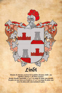 Escudo heráldico del apellido LINDT