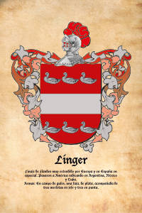 Escudo heráldico del apellido LINGER
