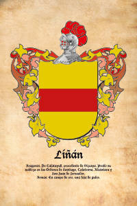 Escudo heráldico del apellido LIÑAN