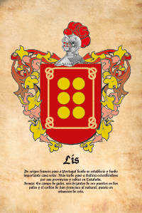 Escudo heráldico del apellido LIS