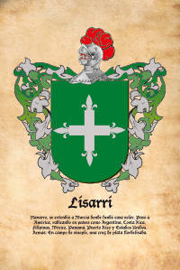 Escudo heráldico del apellido LISARRI
