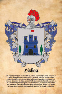 Escudo heráldico del apellido Lisboa