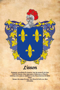 Escudo heráldico del apellido LISSON
