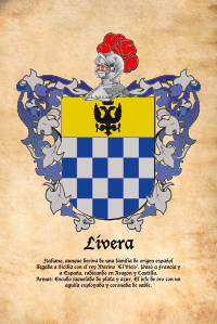 Escudo heráldico del apellido LIVERA