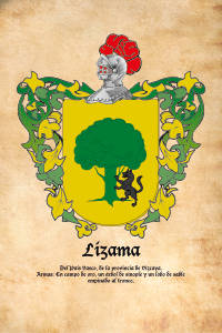 Escudo heráldico del apellido LIZAMA