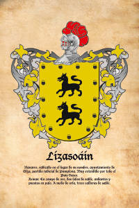 Escudo heráldico del apellido LIZASOAIN