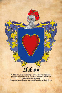 Escudo heráldico del apellido Llabata