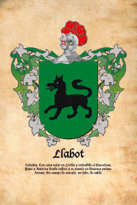 Escudo heráldico del apellido Llabot