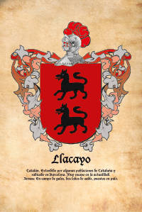 Escudo heráldico del apellido LLACAYO