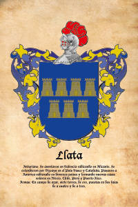 Escudo heráldico del apellido Llata