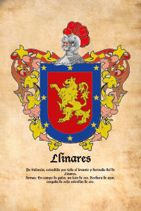 Escudo heráldico del apellido LLINARES