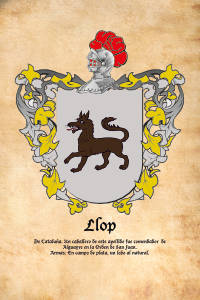 Escudo heráldico del apellido LLOP