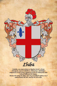 Escudo heráldico del apellido LLUBA