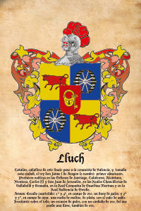 Escudo heráldico del apellido LLUCH