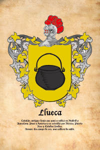 Escudo heráldico del apellido LLUECA