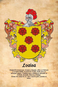 Escudo heráldico del apellido Loaisa