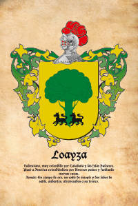 Escudo heráldico del apellido LOAYZA