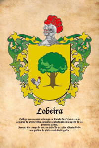 Escudo heráldico del apellido LOBEIRA