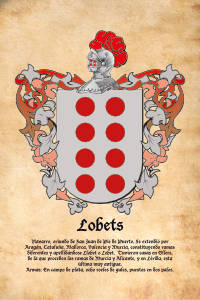 Escudo heráldico del apellido LOBETS