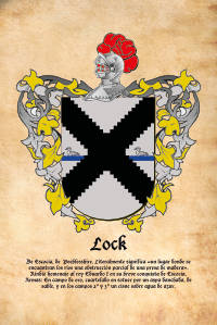 Escudo heráldico del apellido LOCK