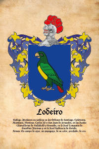 Escudo heráldico del apellido LODEIRO