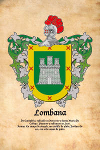 Escudo heráldico del apellido LOMBANA