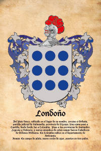 Escudo heráldico del apellido LONDOÑO
