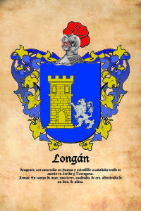 Escudo heráldico del apellido Longan